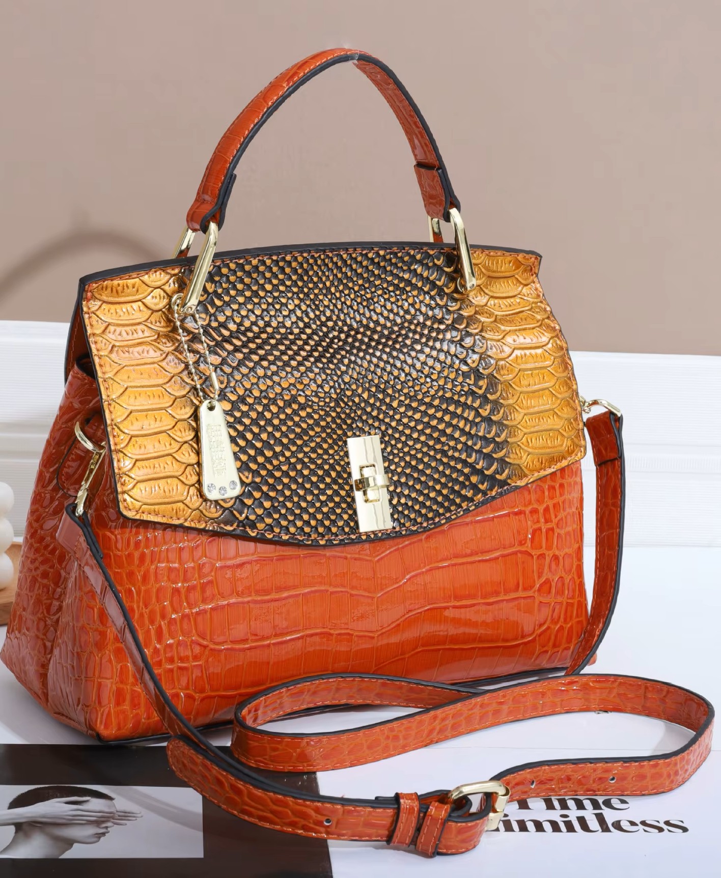 Image of BOCHART ORANGE HAND BAG - product of power flow